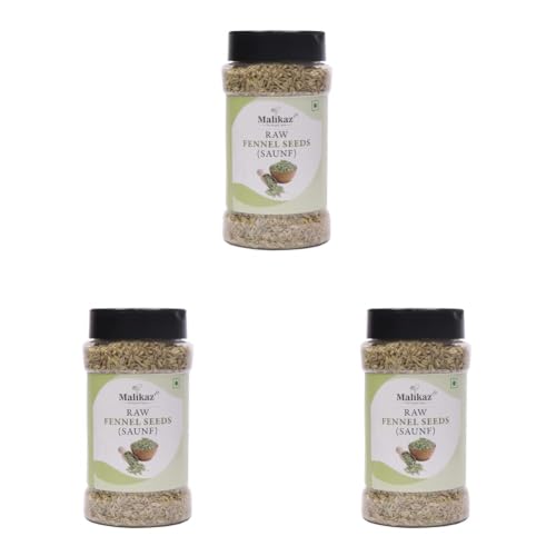 Image of Malikaz' The Royale Taste Raw Fennel Seeds (Saunf), 150 g (Pack of 3)
