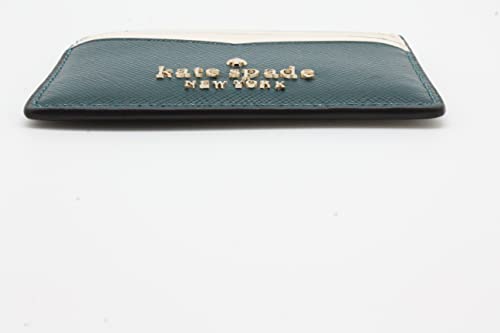 Kate Spade New York Staci Small Slim Card Holder Peacock Sapphire Multi #TOP3