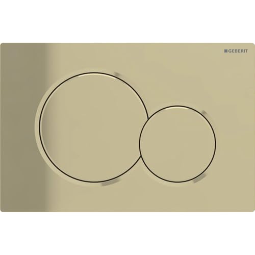 Geberit - Pulsador Geberit Sigma01, Para Doble Descarga: Latón Especial Galvanizado (115.770.DT.5)