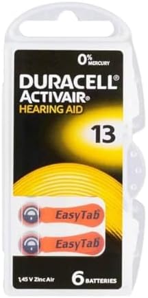 Duracell Rozmiar 13 bateria do aparatu słuchowego (10 opakowań po sześć ogniw)