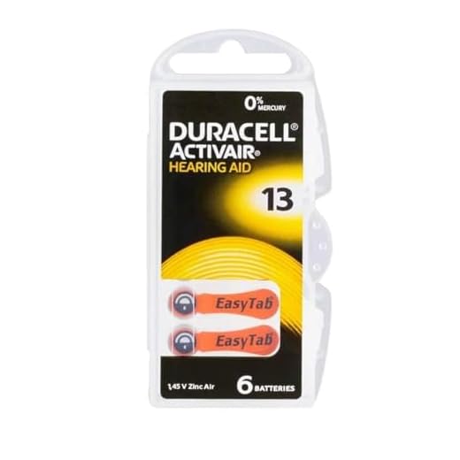 Duracell Storlek 13 batteri för hörapparat (10 paket med sex celler)