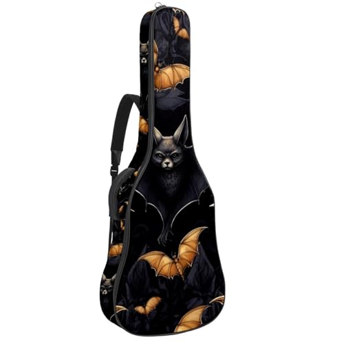 Housse guitare basse anti-pluie sac transport rembourré 101-104 cm motif Halloween