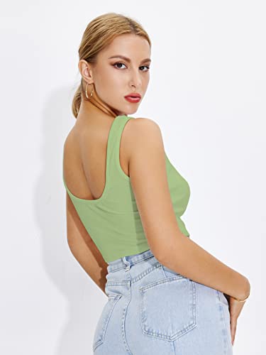 Image of Shasmi Women Crop Top, Ribbed, Stylish Tank Top, Soft and Comfy Fabric has Some Stretch
