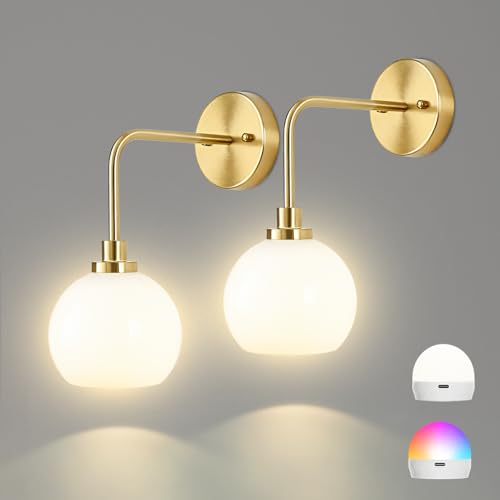 L.JUJAM Battery Operated Wall Sconces