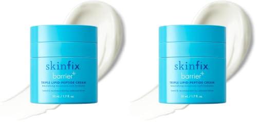 Image of Skinfix Triple Lipid-Peptide Cream - 1.7 oz - Rich Face Moisturizer with Hyaluronic Acid - Hydrates & Restores Dry, Sensitive Skin - Non-Comedogenic, Fragrance Free, Vegan, Cruelty Free (Pack of 2)
