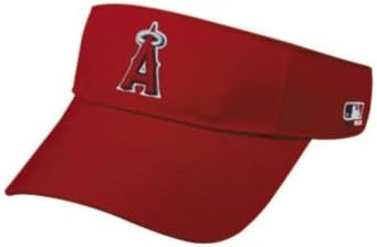 OC Sports Adult Los Angeles Angels Home RED Visor Adjustable Velcro Twill