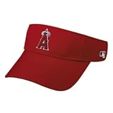 OC Sports Adult Los Angeles Angels Home RED Visor Adjustable Velcro Twill