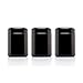 Infinity Jars 250 ml (8.5 fl oz) 3-Pack Tall Black Ultraviolet Refillable Empty Glass Screw Top Jar