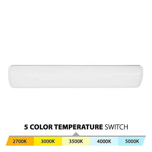 Wac Lighting, Flo 36In Led Energy Star Vanity Light & Flush Mount 5-Cct Selectable 2700K-3000K-3500K-4000K-5000K In White #TOP1