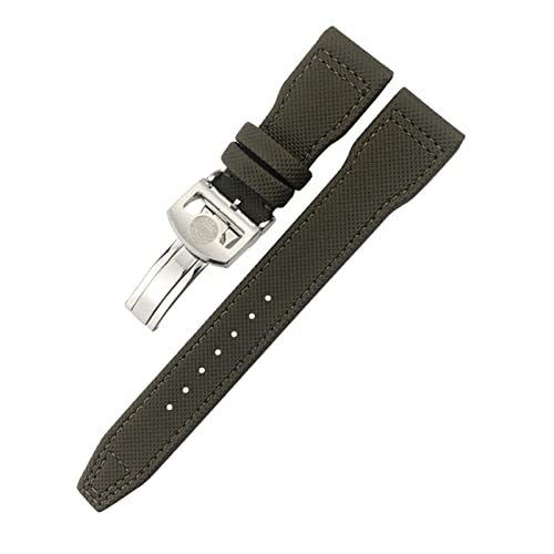 Bracelet de montre en toile de fibre GUMMMY noir 21 mm compatible avec IWC Le Petit Prince