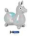 Einhorn Rody + Pumpe von ATC, Sprungpferd Cavallo Ledraplastic Gymnic (grau)