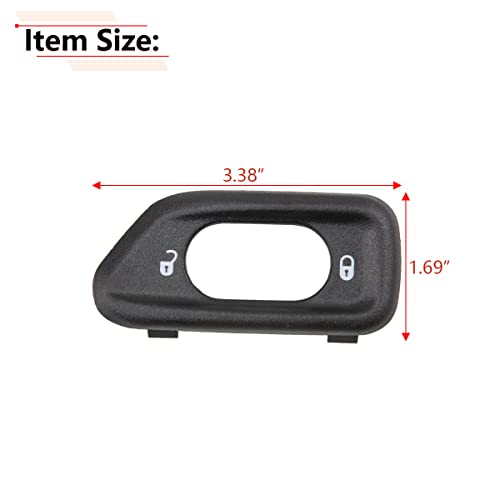 Rlb-Hilon Door Lock Switch Bezel, Compatible With Jeep Wrangler Jk, For 2011 2012 2013 2014 2015 2016 2017 2018 Year, For 68185911Aa, For Left Driver Side Door Lock Switch #TOP3