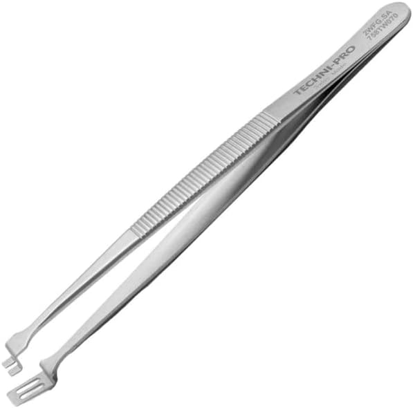758TW070 - Wafer Tweezers, Style 2WFG, Anti-Acid/Anti-Magnetic, Stainless Steel, Handling 2in, 4.7'