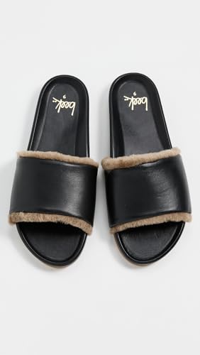 beek Gallito Shearling Slide Sandal for Women, Slip-On Design, Features True Shearling & Leather-Wrapped Memory Foam Footbed4