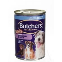 Butchers Beef & Liver Chunks in Jelly (12 PACK) 400g