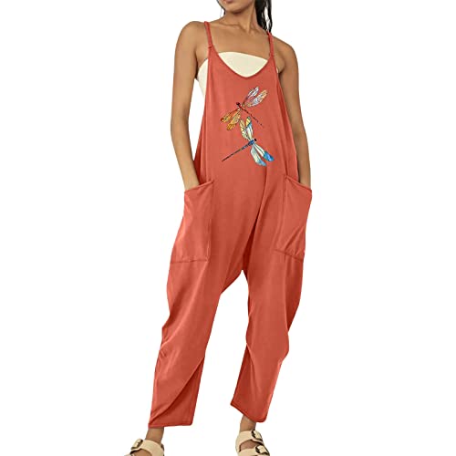 Dihope Lässiger Jumpsuitjumpsuit Damen Elegant Sommer Hosenanzug Baggy...
