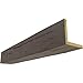 Ekena Millwork BMRW2C0120X040X144HD 2-Sided (L Riverwood Endurathane Faux Wood Ceiling Beam, 12"W x 4"H x 12