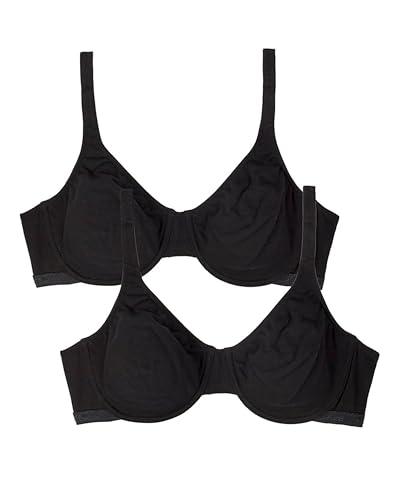 Image of Fruit of the Loom Women's Unlined Underwire Bra - Cotton & Spandex Blend for Natural Shape and Flexibility
