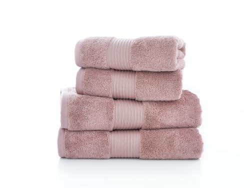 Image of Deyongs Bliss Pima Bath Sheet Blush | 100% Pima Cotton | 650gsm Premium Luxury | Super Absorbent & Antimicrobial | Machine Washable | Bliss Pima Collection | 90 x 150cm