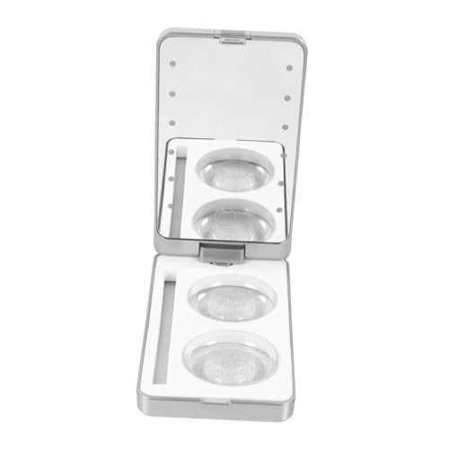 SAFIGLE caja de almacenamiento de pestañas cajas de pestañas porta pestañas con espejo LED caso estuche cajas organizadoras contenedor de pestañas soporte de pestañas abdominales