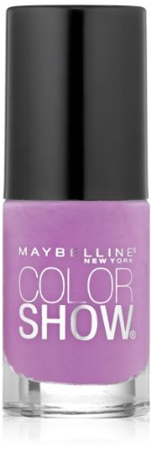 Maybelline New York Color Show Nail Lacquer, Lust For Lilac, 0.23 Fluid Ounce