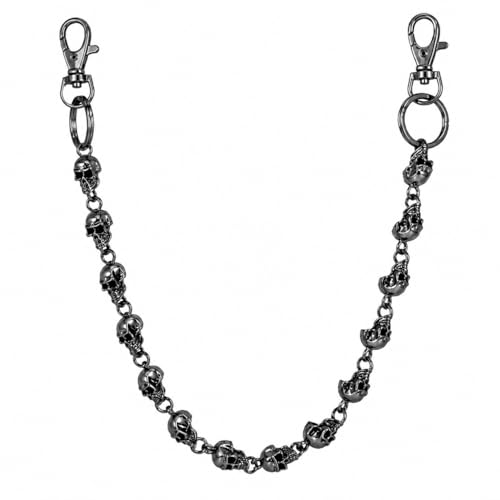 Image of Wallet Chain - Skull Chains for Pants Jeans Purse Bag, Punk Gothic Style,Suitable for Parties /Stage Performances /Everyday Wear, emo Y2K accessories