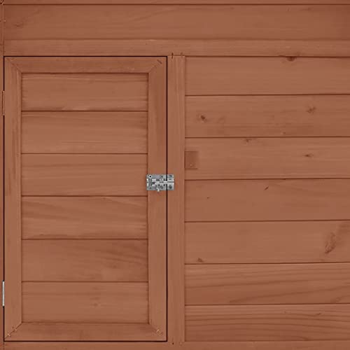 HOMIUSE HüHnerstall Winterfest Hühnerstall Mokka und Weiß Massivholz Tanne Meerschweinchen Haus HüHnerhaus… – Bild 6