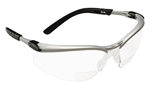 3M Reader's Safety Glasses,+1.5 Diopter, Clear Lens Bifocal lens, 10 Pack