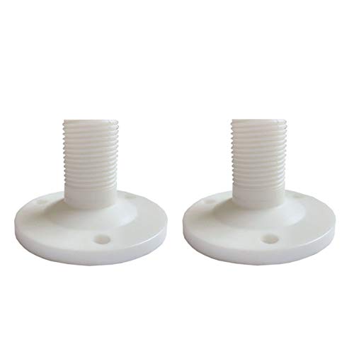 XLBH Sprzęt morski 2 szt. łódź morska 70 mm biały nylon mocowanie mocowanie podstawa anteny formowane wtryskowo sporty wodne
