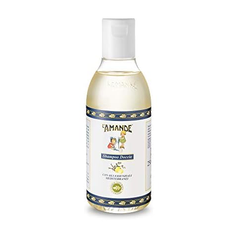 L'AMANDE Shower Shampoo for Men Women and Children 250 ml, Delicate Liquid Soap Gentle on the Skin of the Body, Body Wash and Perfumed Shower Dermatologically Tested Cover