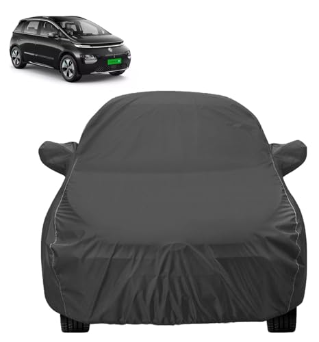 Image of Auto Hub Car Cover Compatible with MG Windsor EV with Mirror Pocket,Dustproof, Heat Resistant, Triple Stitched, Windsor EV Car Cover- Grey