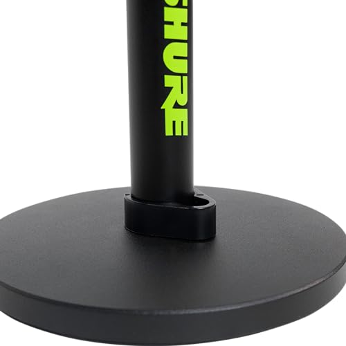 Shure by Gator Höhenverstellbarer Desktop-Mikrofonständer mit 6-Rundsockel, schwarz (SH-DESKTOP1)