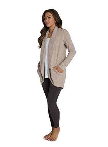 Barefoot Dreams Womens Cozychic Lite Circle Cardigan Sweater, Taupe, Large Us #TOP1