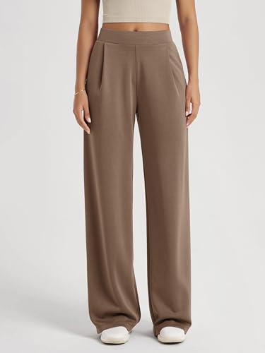 Image of ODODOS Modal Soft Wide Leg Pants for Women High Waist Casual Relaxed Pants with Pockets-27 /29 inch / 31 inch Inseam