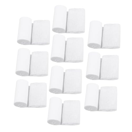 10 piezas de rollos de gasa desechables 8x600cm cinta vendaje conformable para primeros auxilios de emergencia y entrenamiento deportivo miniatura 1