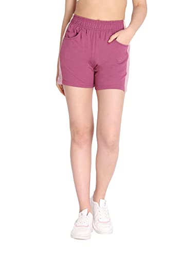 Image of CHKOKKO Women's Regular Cotton Regular Fit Plain Shorts for Women