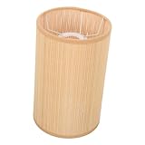 Abat-jour léger - cet abat-jour en bambou tissé pour suspension peut créer une atmosphère décorative et rustique pour votre pièce, tissu de lampadaire