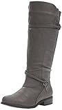 Brinley Co Women's Olive-Wc Riding Boot, Grey Wide Calf, 8 M US