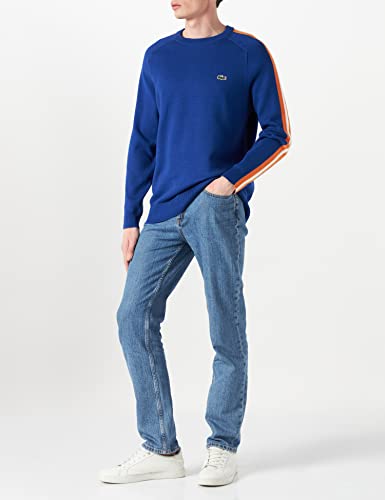 Lacoste AH6783 Maglione, Cosmique/Fango-Farine
