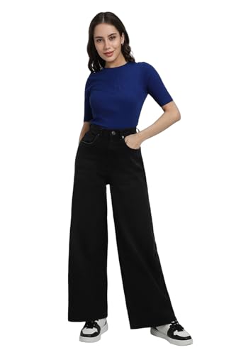 Image of Forever 21 Womens Solid Regular Fit Basic T-Shirts