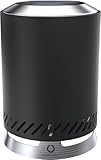 OUTDOORCHEF Fire Pot 14 Tischfeuer schwarz - Pelletfeuer aus Edelstahl, raucharme Tisch Feuerstelle für Terrasse, Balkon & Garten inkl. Schutzhülle