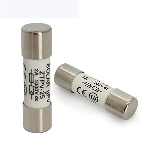 Lot de 50 protections de sécurité 10x38 mm pour onduleur DC 1000V
