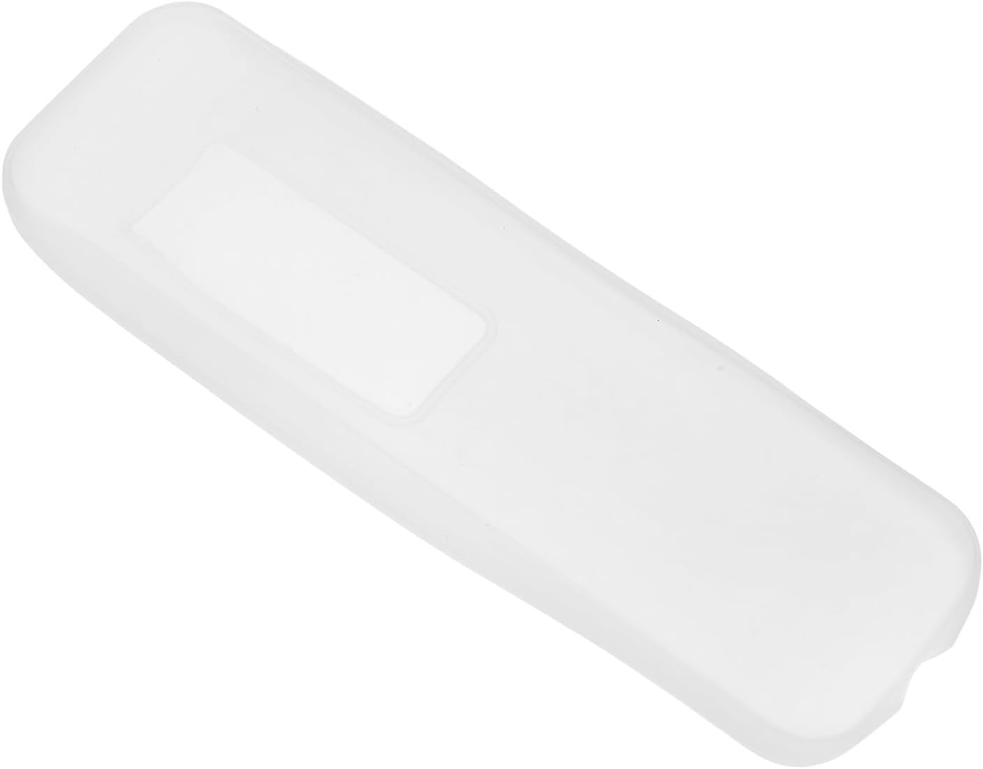 Silicone Dustproof Remote Cover for Ceiling Fan and Set-top Box Remote, Wear-Resistant with Easy Battery Access and Sleek Design, White Flexible Protective Sleeve