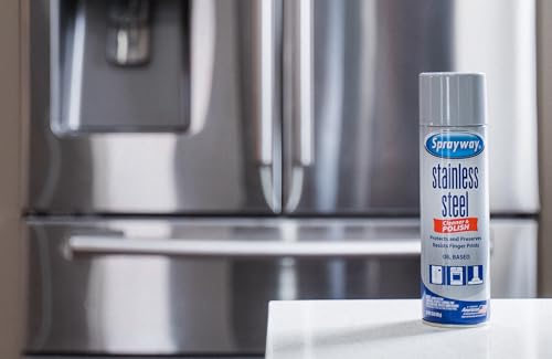 Sprayway SW841R Oil-based Stainless Steel Cleaner and Polish, Protects and Preserves, Resists Streaks and Finger prints, 15 Oz.