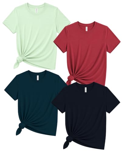 Image of Sleepynuts Women's Plain Round Neck Regular Fit Half Sleeve Cotton T Shirt