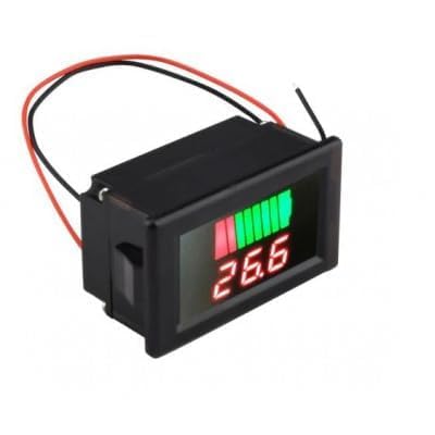 12V-60V DC Lead-Acid Digital Battery Capacity Indicator Charge Tester Voltmeter (Pack of 1)-image-13