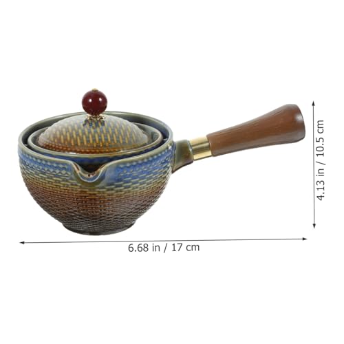 Théière céramique rotative 360 pour éviter l'amertume du thé