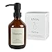 Produktbild LIVOA Shampoo-Spender (Reuse) braune Glasflasche 300 ml mit schwarzer Edelstahl-Pumpe (Seifenspender Glas)