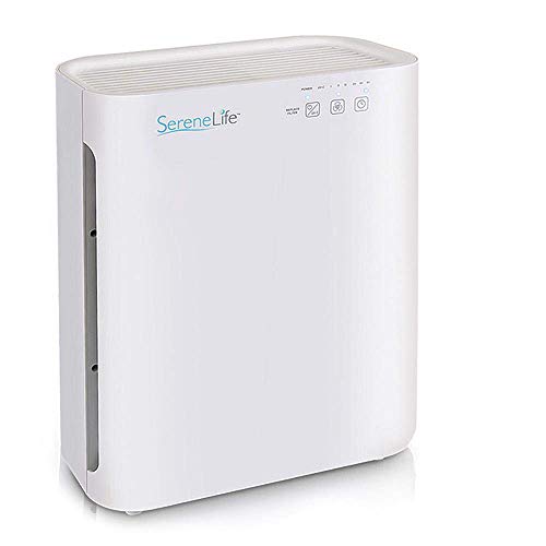 SereneLife HEPA Filter Home Purifier Cleaner w/UV-C Sanitizer, Dust, Smoke Remover for, Clean Fresh Room Air-Safe for Kids