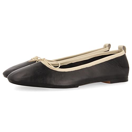 Ballerines noires Aspley en peau ajourée Gioseppo au design raffiné